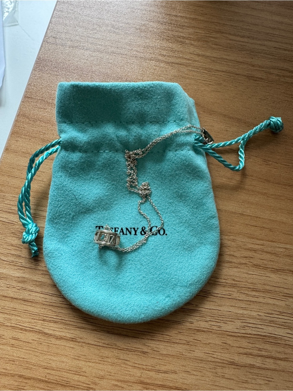 Tiffany & Co. Sterling Silver Open Atlas Pendant